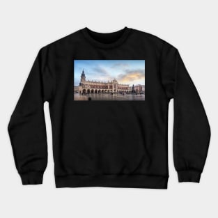 Cloth Hall Sukiennice in Krakow, Poland Crewneck Sweatshirt